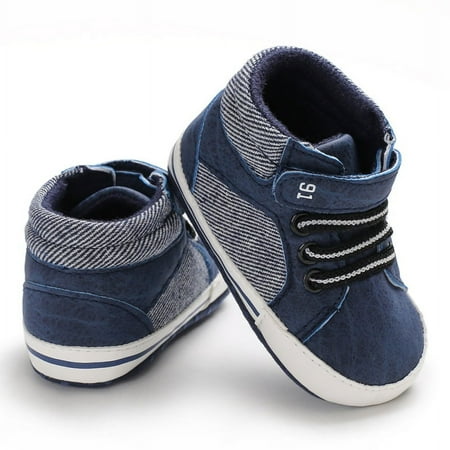 

Douhoow Baby Boys Sneakers Patchwork First Walkers Shoes Infant Casual Soft Sole Shoes