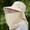 Beige, variant on Detachable Face Shield Sun Hat Mesh Ventilated Wide Brim Bucket Hat for Women Men Outdoor Travel Fishing Olive