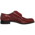 thumbnail image 6 of Stacy Adams Madison Anaconda Print Leather Shoes Red 00055-600, 6 of 7