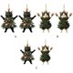 thumbnail image 5 of Bearachild Colgante de adorno de gato bonito de 2 piezas para decoración de árbol de Navidad felino lindo en árbol de Navidad de moda Kits de decoración para fiestas 2 piezas (A+B), 5 of 6
