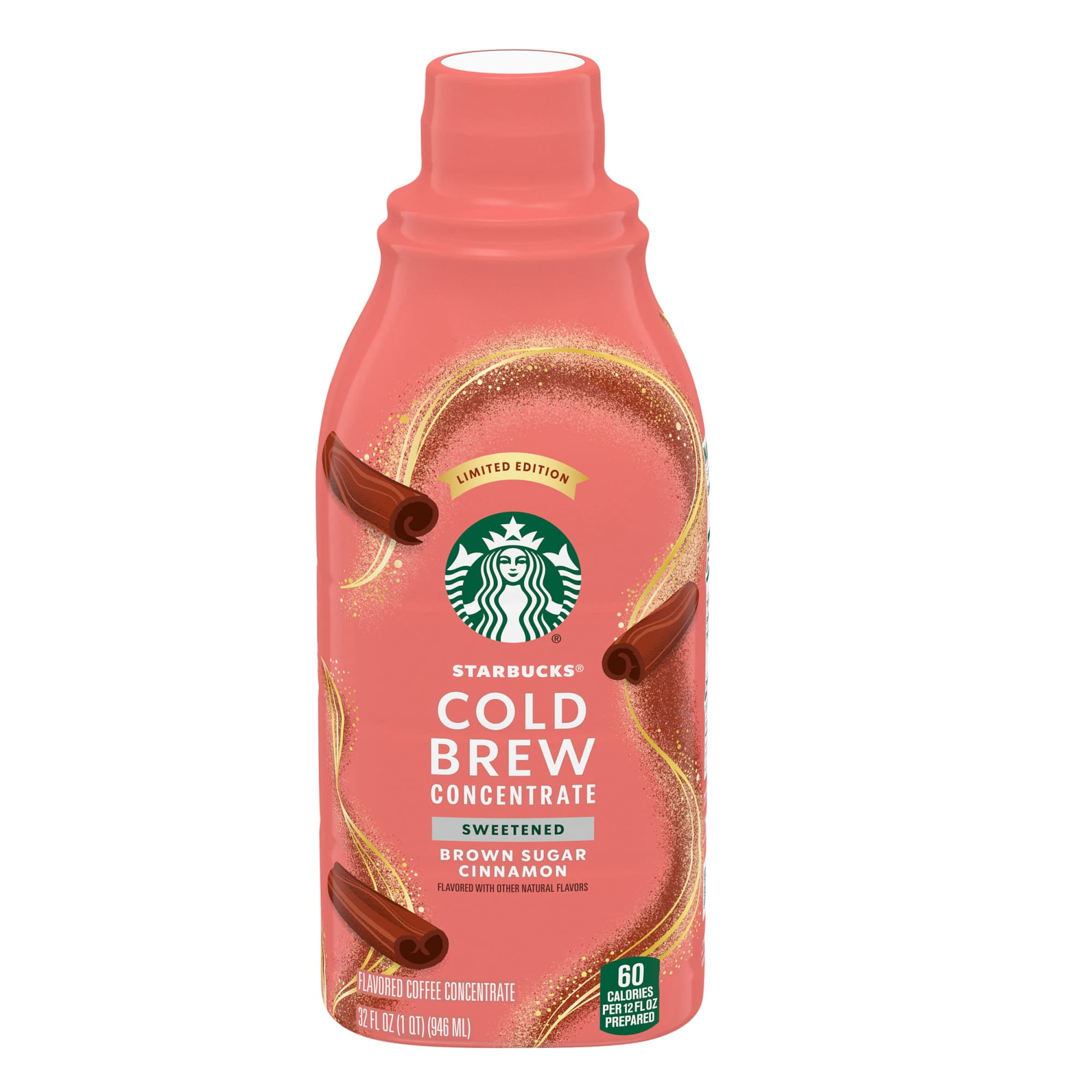 Starbucks Cold Brew Variety Pack Signature Black, Brown Sugar Cinnamon, Madagascar Vanilla & Caramel Dolce Cold Brew