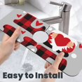 thumbnail image 6 of Kdxio Buffalo Plaid Love And Gnome Pattern Non-Slip Diatom Mud Faucet Drain Pad,Self Absorbent Mat for Kitchen Sink for Variety Kitchen & Bathroom Countertops, 6 of 7