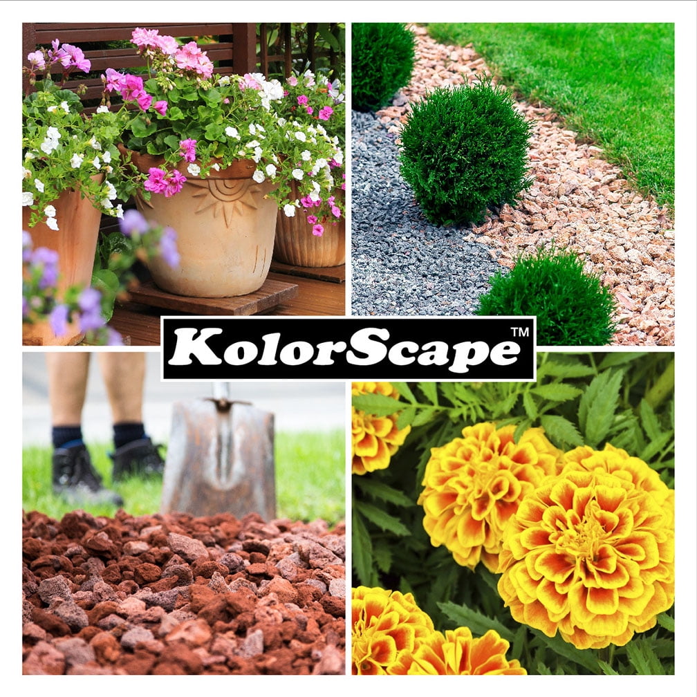 Kolorscapes Outdoor Decorative Stone Red Lava Rock .5CF