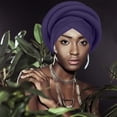 thumbnail image 2 of MEICHEN Fashion Solid Color Turban Caps Beanie Headscarf Pre Tied Braid Headwraps for Women, 2 of 5