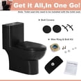 thumbnail image 5 of Sunrinx One-Piece Toilet, Tornado Dual Flush 1.1/1.6 GPF, ADA 17" Seat, Matte Black, 5 of 10