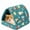 bear, variant on Soft Guinea Pig Hideout Bed, Cartoon Print Warm Small Animal Cave House, Cozy Nest for Hamster Bunny Rat, Washable Pet Sleeping Bed