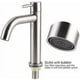 thumbnail image 4 of Grifo de agua fría de acero inoxidable cepillado, grifo de fregadero, llave de agua, accesorios de baño, hogar, cocina, baño (grifo de agua fría de un solo cilindro), 4 of 5