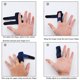 thumbnail image 3 of 4 Pack Finger Splint Finger Straightener Brackets for Fractures, Strains, Sprains, Swollen Fingers, Arthritis or Tendonitis, 3 of 4