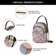 thumbnail image 4 of FORMRS Crossbody Bag for Women Quilted Travel Shoulder Cell Phone Purse with Chain Strap Handbag, Art Pattern, 4 of 7