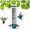 06#Green[Short Core], variant on Djiypn Squirrel Proof Bird Feeder with Weight Activated Rotating Design - 5Lbs Capacity for Outdoor Suspension by Bird Watchers