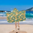 thumbnail image 2 of Yayeee Kids Hooded Towel with Hand Pockets Beach Soft Absorbent Bath Wrap 50 x 23.5 inch, Whimsical Dinosaur Pattern, 2 of 5