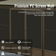 thumbnail image 2 of Domi Outdoor Living 12x14FT Wall Mounted Sunroom, Detachable PC Screen House, Lockable Sliding Front and Side Doors, for Deck Patio, 2 of 8