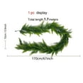 thumbnail image 2 of Christmas Decoration Soft Rubber Pine Needles Leaves Simulation Rattan Wall Hanging Realistic Texture For Home Holiday Decor Festive Party Indoor Outdoor Use Durable Material 1Pc 0.66 Lb, 2 of 4