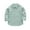 Green, variant on Plaid Shirt Kids Casual Long Sleeve Button Down Lapel Collar Top Boys Girls Spring Fall Cotton Blend Comfortable Travel Friendly Apparel Fashionable Outerwear
