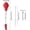 Red-1, variant on Turkey Baster Set, Food Grade with Marinade Needles & Cleaning Brush for BBQ Roasting