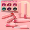 thumbnail image 4 of 18 Colors Lip Gloss Sexy Make Up Waterproof Diamond Shimmer Glitter Lip Gloss Matte Glitter Liquid Lipstick Diamond Pearl Colour, 4 of 5