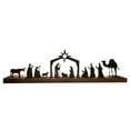 thumbnail image 2 of yievot Nativity Scene Nativity Sets For Christmas Indoor Black Metal Nativity Set With Wood Base People Nativity Set Tree Nativity For Christmas Table Decoration, 2 of 5