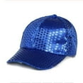 thumbnail image 3 of 2DXuixsh Womens Baseball Caps Visor Hat Jazz Shining Sequin Hat Bling Dance Hats High Top End Plain Cap Fashion Solid Color Cap Beaded Large Cap for Women Blue, 3 of 3