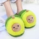 thumbnail image 2 of Bonitas pantuflas de peluche de aguacate, cálidas y peludas, para el invierno, ideales para mujeres y niñas., 2 of 8
