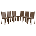 thumbnail image 2 of Kit de 6 sillas de Comedor Madesa, MDF/MDP, color Marrón Beige, 2 of 10