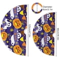 thumbnail image 3 of FMSHPON Halloween Pumpkin Xmas Christmas Tree Skirt Stand Mat for Holiday Party Decoration Indoor Outdoor 36 inches, 3 of 6