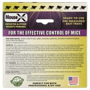 MouseX Rodent Control Bait Trays for Rats and Mice – Poison Free, Pet Safe Indoor and Outdoor Use Pellets 3 oz Trays - 2 Pack