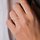 thumbnail image 3 of WORGEOUS Abertura de anillo de circón anillo ajustable anillo simple joyería de anillo de moda para mujeres, 3 of 8
