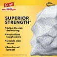 thumbnail image 4 of Glad ForceFlex MaxStrength Tall Kitchen Odor Shield Drawstring Trash Bags (Pack of 8), 4 of 6