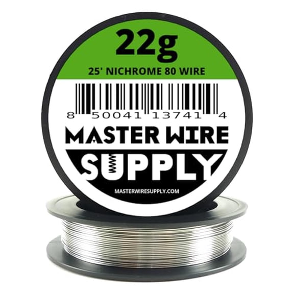 Nichrome 80-25' - 22 Gauge Wire - 25ft - 0.65mm - 0.025in -
