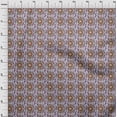 thumbnail image 3 of oneOone Georgette Viscose Fabric Leaves & Floral Block Print Fabric BTY 42 Inch Wide, 3 of 4