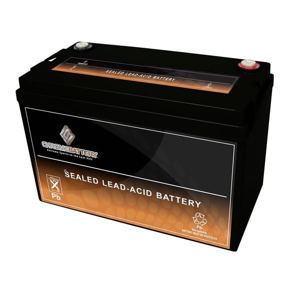 Chrome Battery 12V (12 Volts) 110Ah Replacement Marine Battery Group 31 for Regal Power Boats