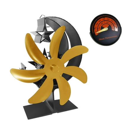

Heat Powered Wood Stoves Fan Accs Silent Spare Parts Multipurpose for Chimney Aureate