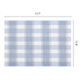 thumbnail image 6 of REGALWOVEN Rectangle Placemats Set of 6 Grid Plastic Placemats for Kitchen Dining Washable Heat Resistant Table Placemats Wipeable Table Mat Blue 17.7x11.8inch, 6 of 6