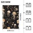 thumbnail image 3 of Haosy Gold Jellyfish and Flowers Notebooks 2 Pcs 1-subject Journal 60 Sheets A5 College Ruled Paper Detachable Ring 8.3"x5.7", 3 of 7