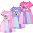 thumbnail image 2 of Bluey Vestido De Verano Para Bebés Y Niñas , Vestidos De Manga Corta Para Niños Pequeños , Ropa Gao Jiahui  unisex, 2 of 2
