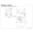 thumbnail image 2 of Kingston Brass KB7641PX 4 in. Centerset Bathroom Faucet, Polished Chrome, 2 of 2
