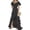 Black, variant on Yxbdin Wedding Guest Dresses for Women Formal Off the Shoulder Maxi Dresses Ruffle V Neck Flowy Dresses Empire Waist A Line Dress Mother of The Bride Dresses