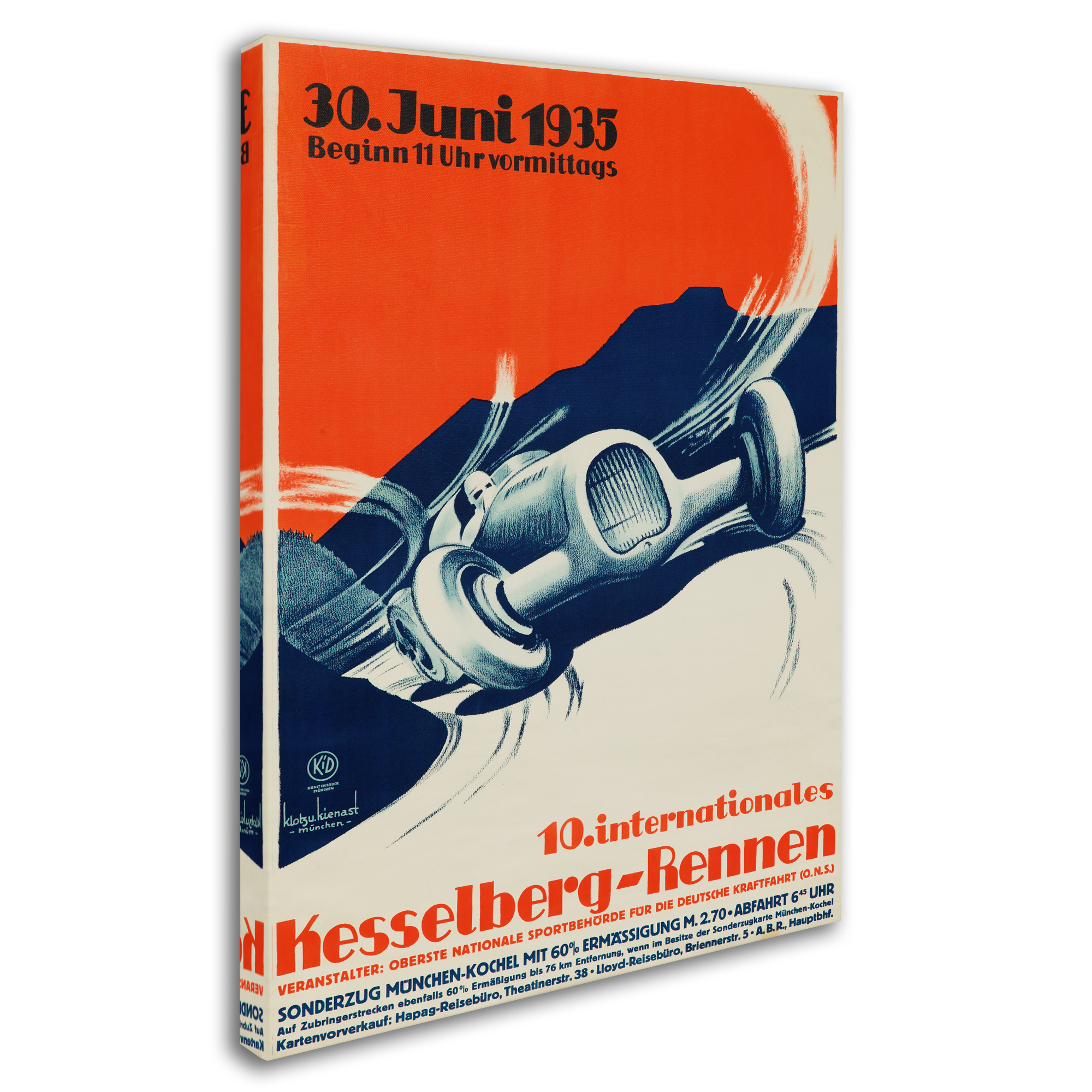 Trademark Fine Art 'Racing 30' Canvas Art by Lantern Press