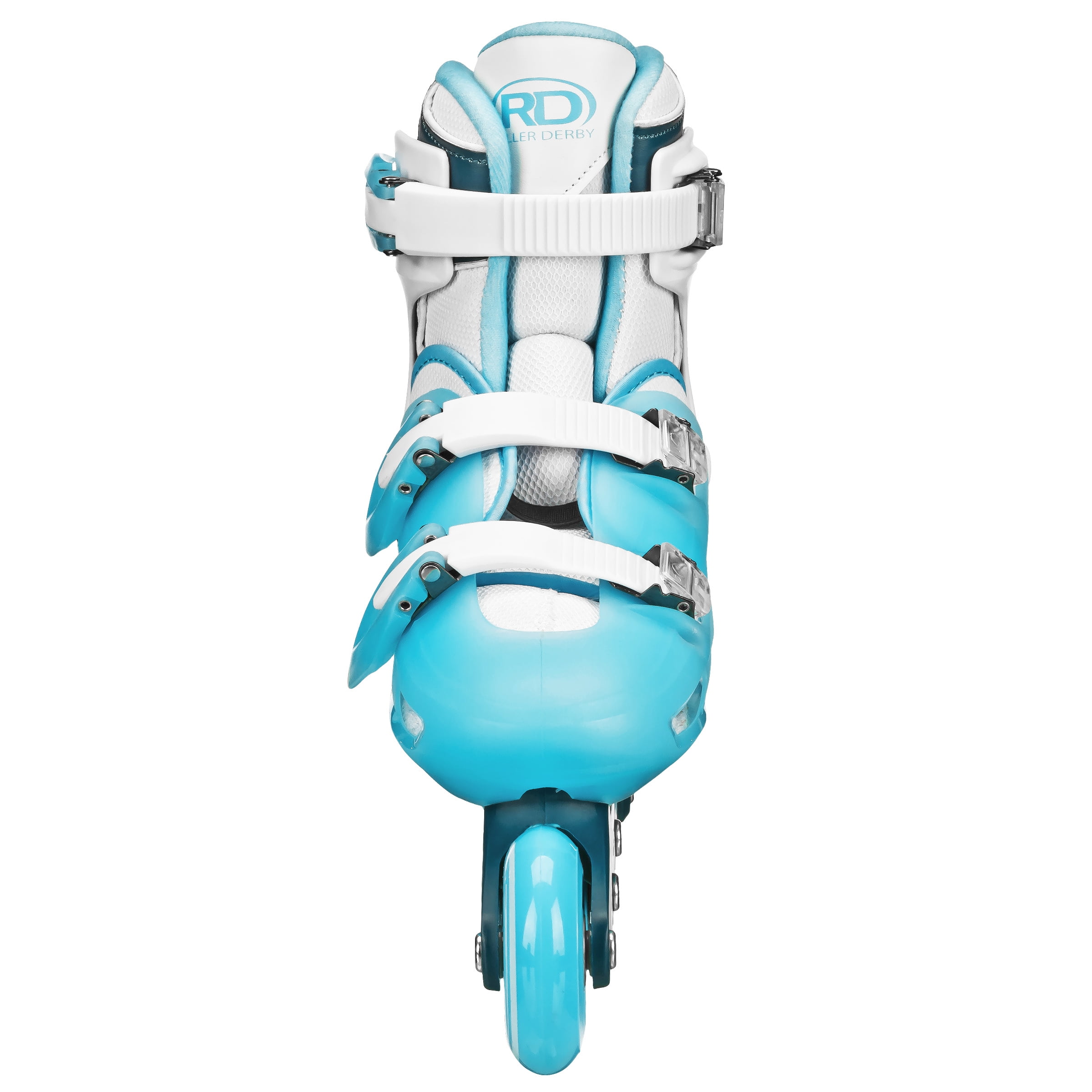 Roller Derby V-Tech 500 Women's Inline Skate with Adjustable Sizing, White/Blue