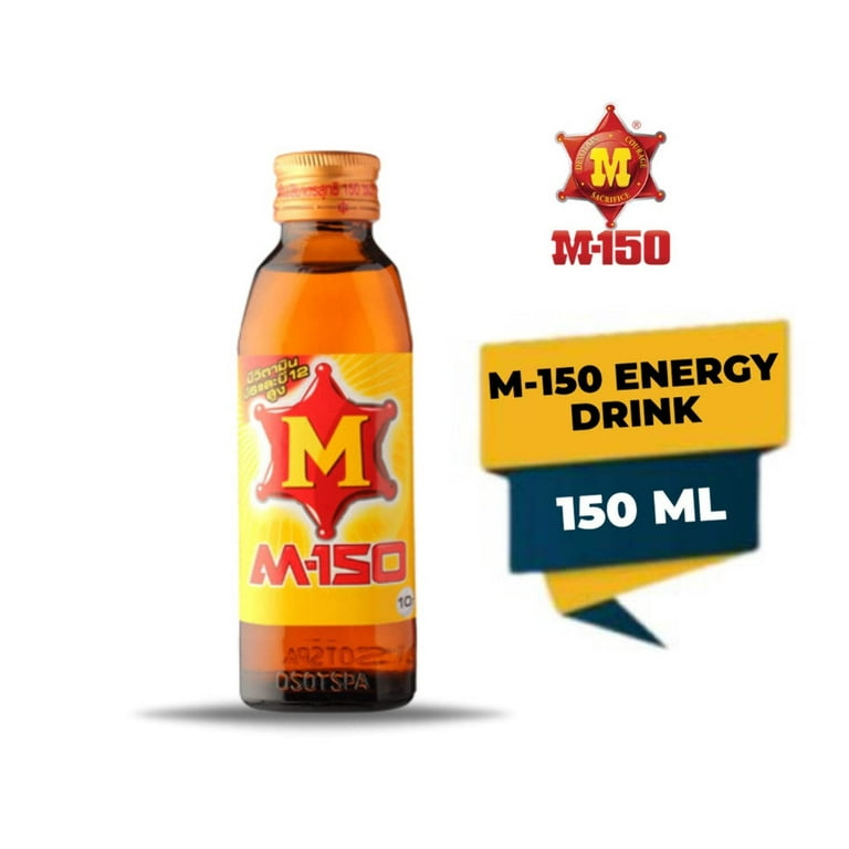 M-150 Energy Drink 150ml Glass (Thailand) - Walmart.com