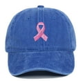 thumbnail image 4 of Kcolen Cancer Awareness Pink Ribbon Baseball Cap Hat, Adjustable Cancer Awareness Hat Pink Ribbon Adjustable Strap Hat, 4 of 4