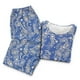 thumbnail image 2 of HITIME Pijama para Mujer de Seda de Leche Talla M, Conjunto de Playera y Pantalón Tobillero, Tela Ultra Suave y Transpirable para Lounge o Dormir, 2 of 7