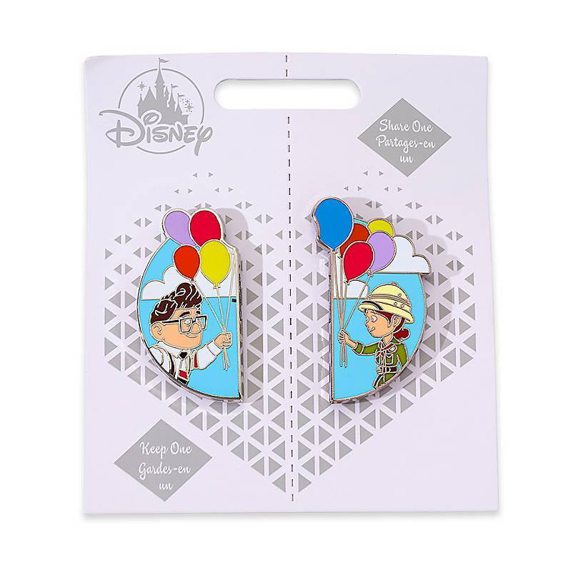 Disney Official Trading 2 Pin set 2020 UP Balloons Love Couple Valentine Carl 