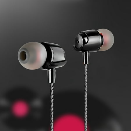 3.5mm Earphones Headphones, Powerful Bass Driven Sound, Wired in-Ear Headphones with Mic and Remote Control, Ergonomic Design for iPhone, iPad, iPod, Samsung and MP3