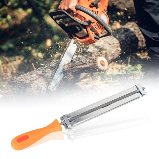 Chainsaw File,4.8mm Outdoor Chainsaw Chain Woodworking Accessories Chain File Multi-Functional