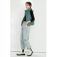 thumbnail image 6 of Wenseny Women’s Stand-up Collar Padded Warm Puffer Vest Zipper Outerwear Quilted Coat Gray Green M, 6 of 7