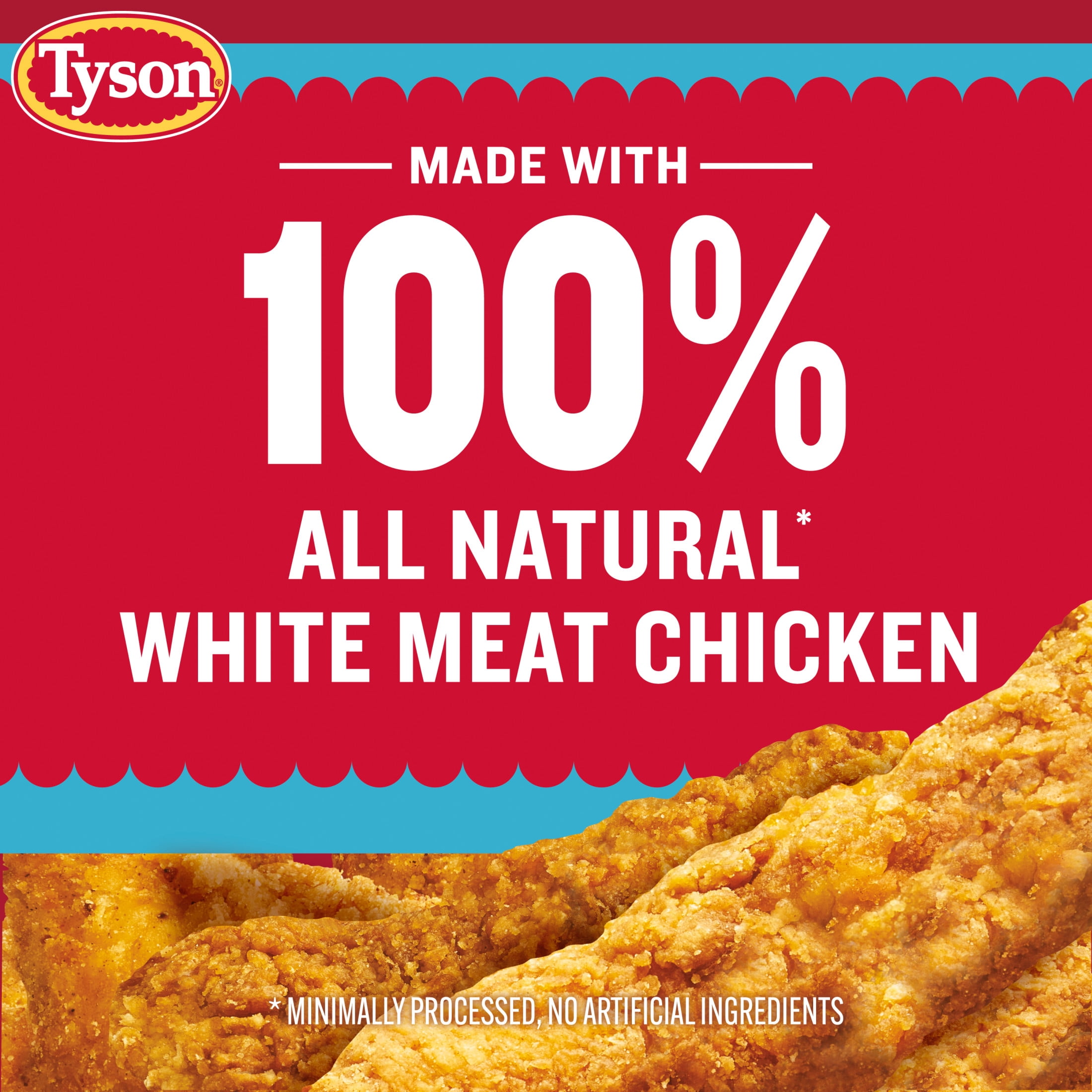Tyson Crispy Chicken Breast Strips, Family Pack, 40 oz (Frozen, Fully Cooked)