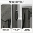 thumbnail image 4 of CozyHome 28in Bathroom Cabinet Wall Mount with Sliding Mirror Door, Over The Toilet Storage Cabinet, Farmhouse Medicine Cabinet with Shelves and Towel Bar for Living Room, 28" W x 29" H, Dark Grey, 4 of 8