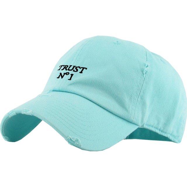 Trust No 1 Vintage Distressed Dad Hat Baseball Cap Polo Style