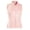 Light Pink, variant on Monterey Club Women's Rosy Emboss Texture Polo Sleeveless #2437